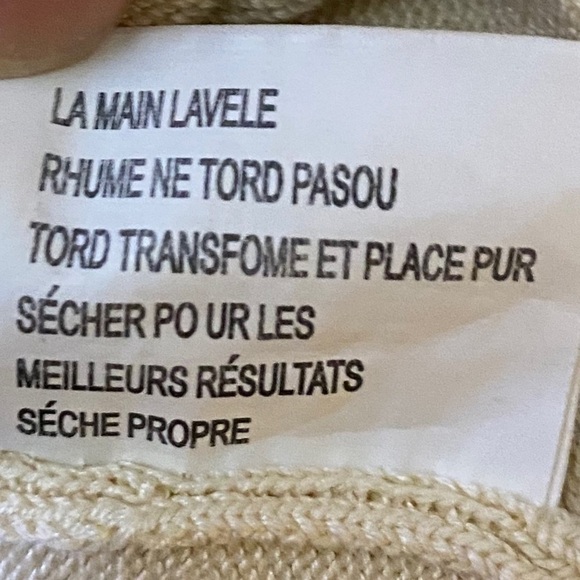 Jamie Sadock Pale Yellow Short Sleeve Silk Blend Sweater Size L - Picture 7 of 7